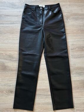 Aritzia Wilfred The Melina Faux Leather Straight-Leg Pants